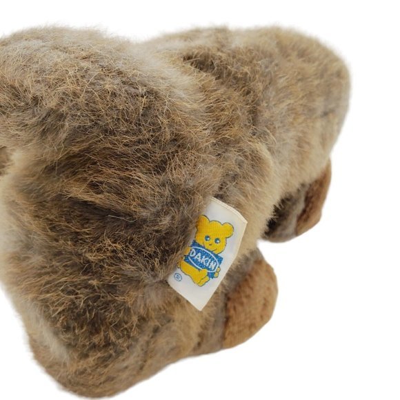 Dakin Brown Misty Dog Puppy Stuffed‎ Animal Toy Plush Vintage 1986 Fluffy Tag 9" - Picture 7 of 9